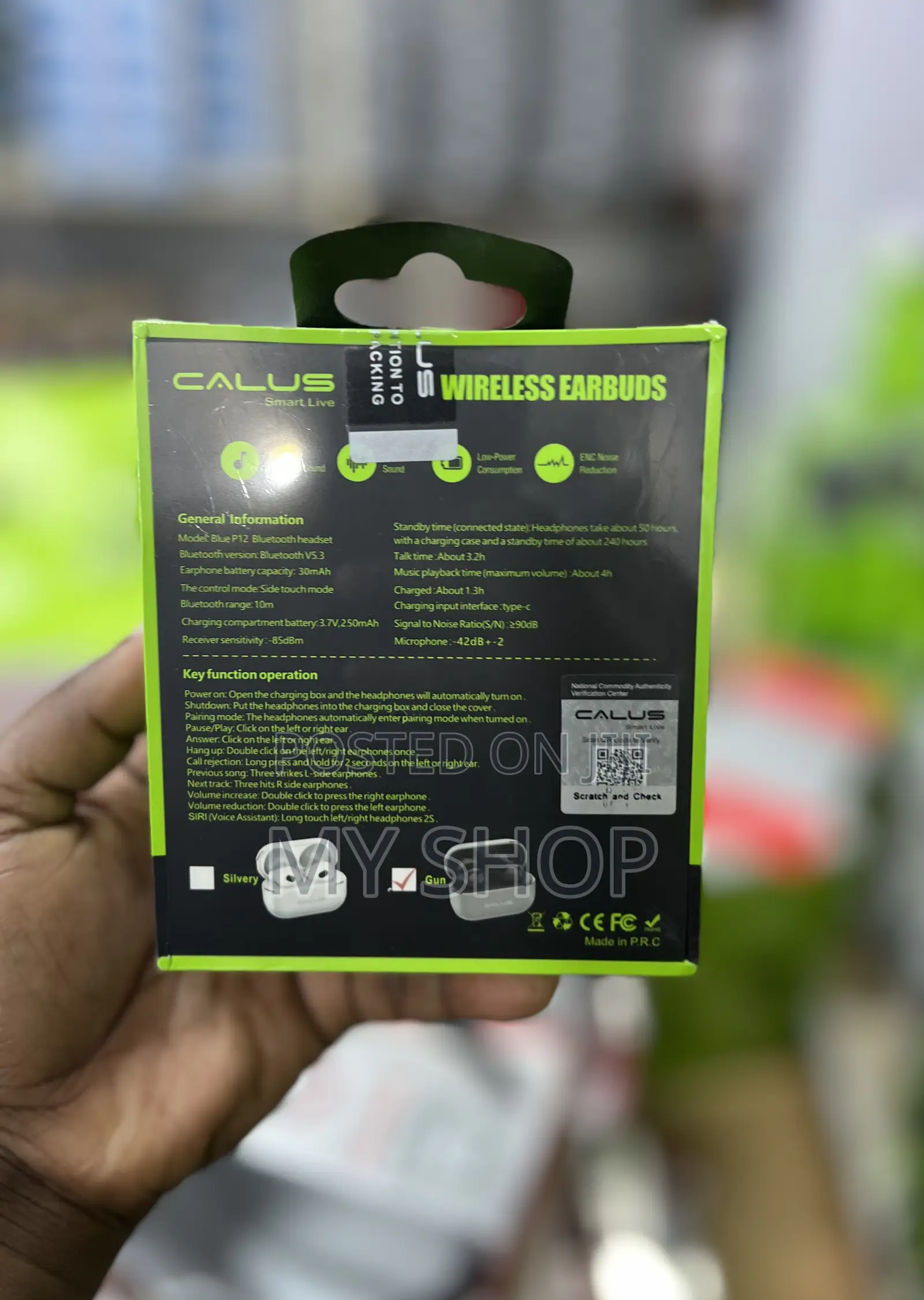 Calus Wireless Bluetooth Earbuds-HiFi Stereo Sound Charging Case