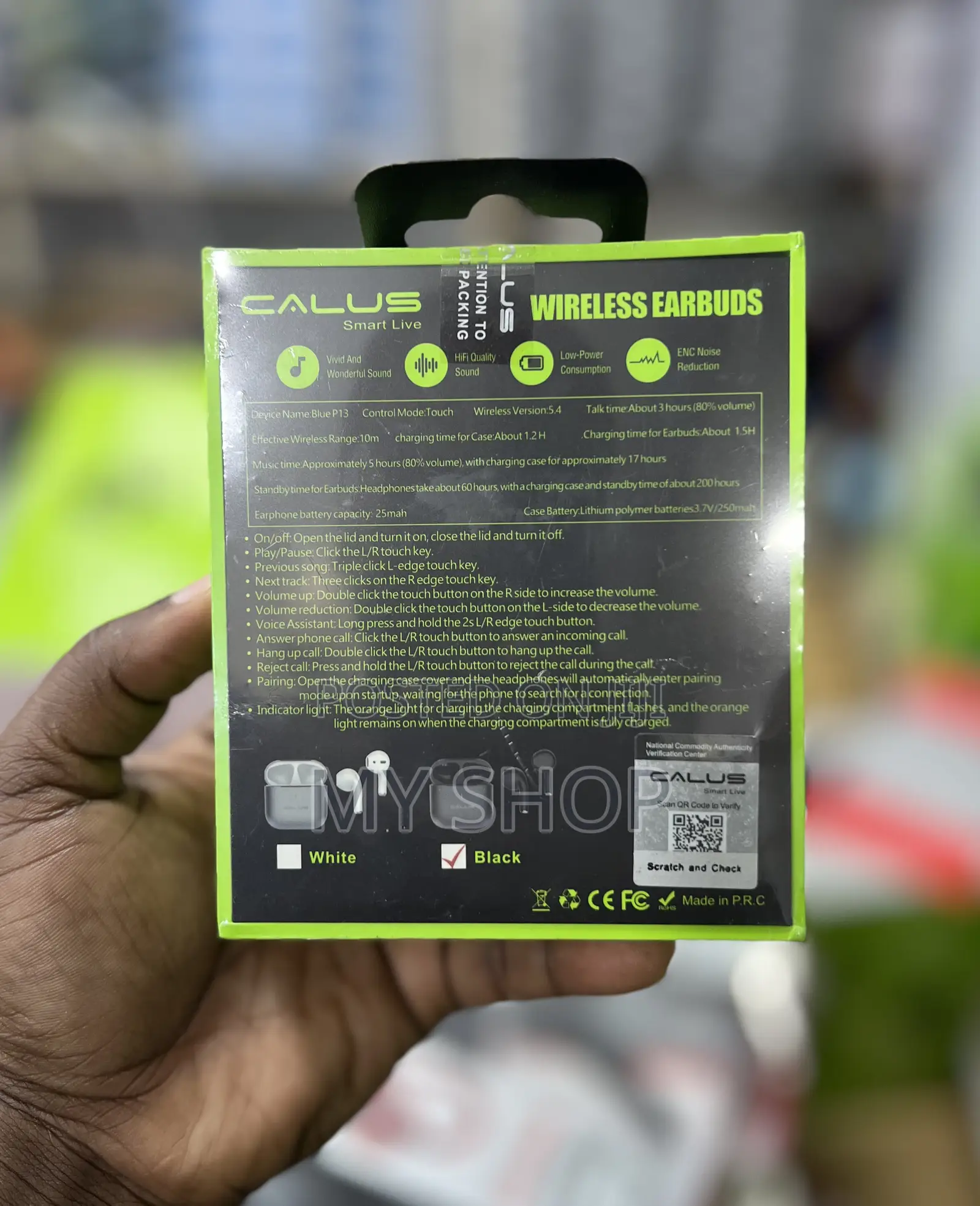 Calus TWS Bluetooth Earbuds – Touch Control Deep Bass