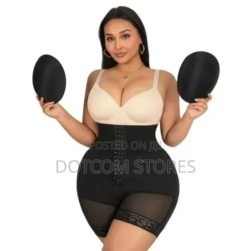 High-Waisted Waist Shaping Butt Pad – Black