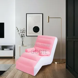 S-Shaped Inflatable Lazy Sofa Chair With a Pump