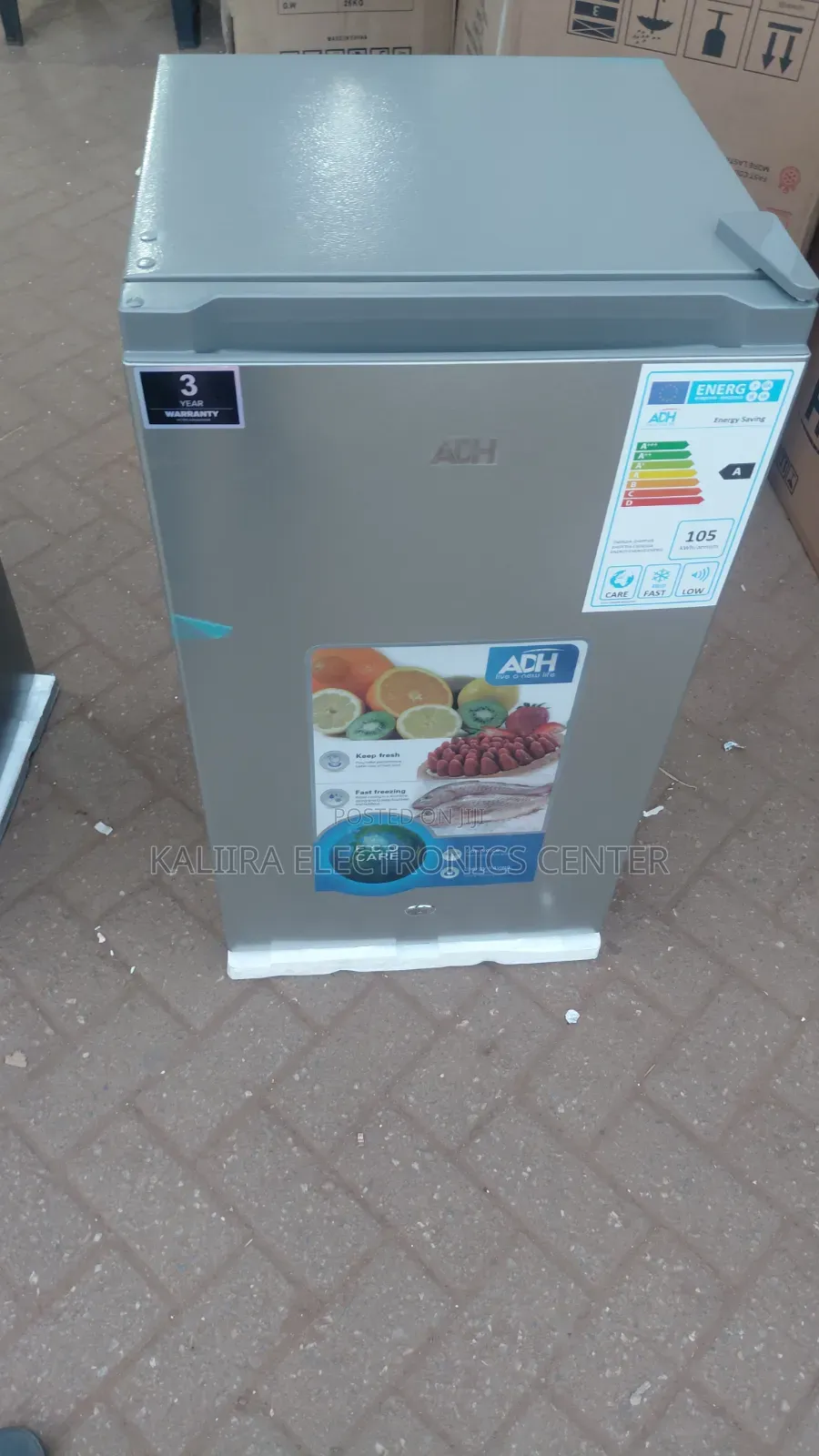 Single Door Fridge Silver Colour