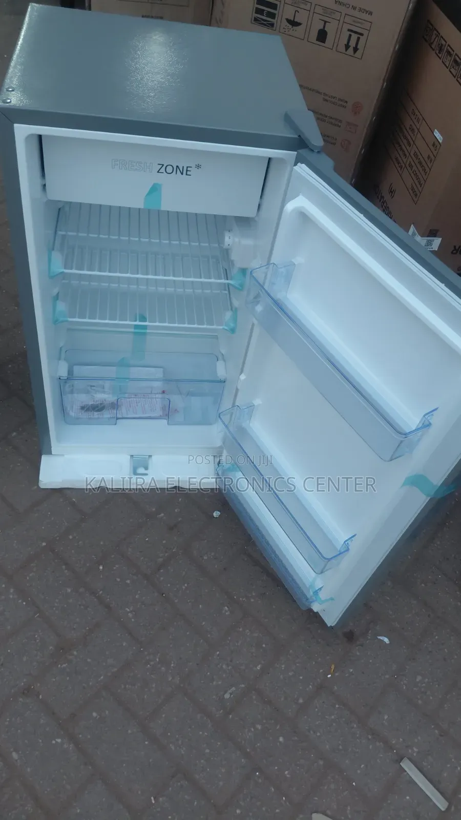 Single Door Fridge Silver Colour