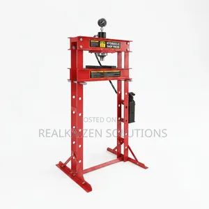 30 Ton H-Frame Hydraulic Shop Press With Integrated Pressure Gauge