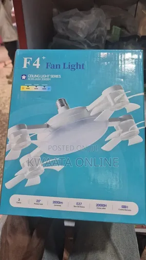 2 in 1 Drone Fan Light, 3 Colors Hanging Fans With Led Lights,(4 Head)