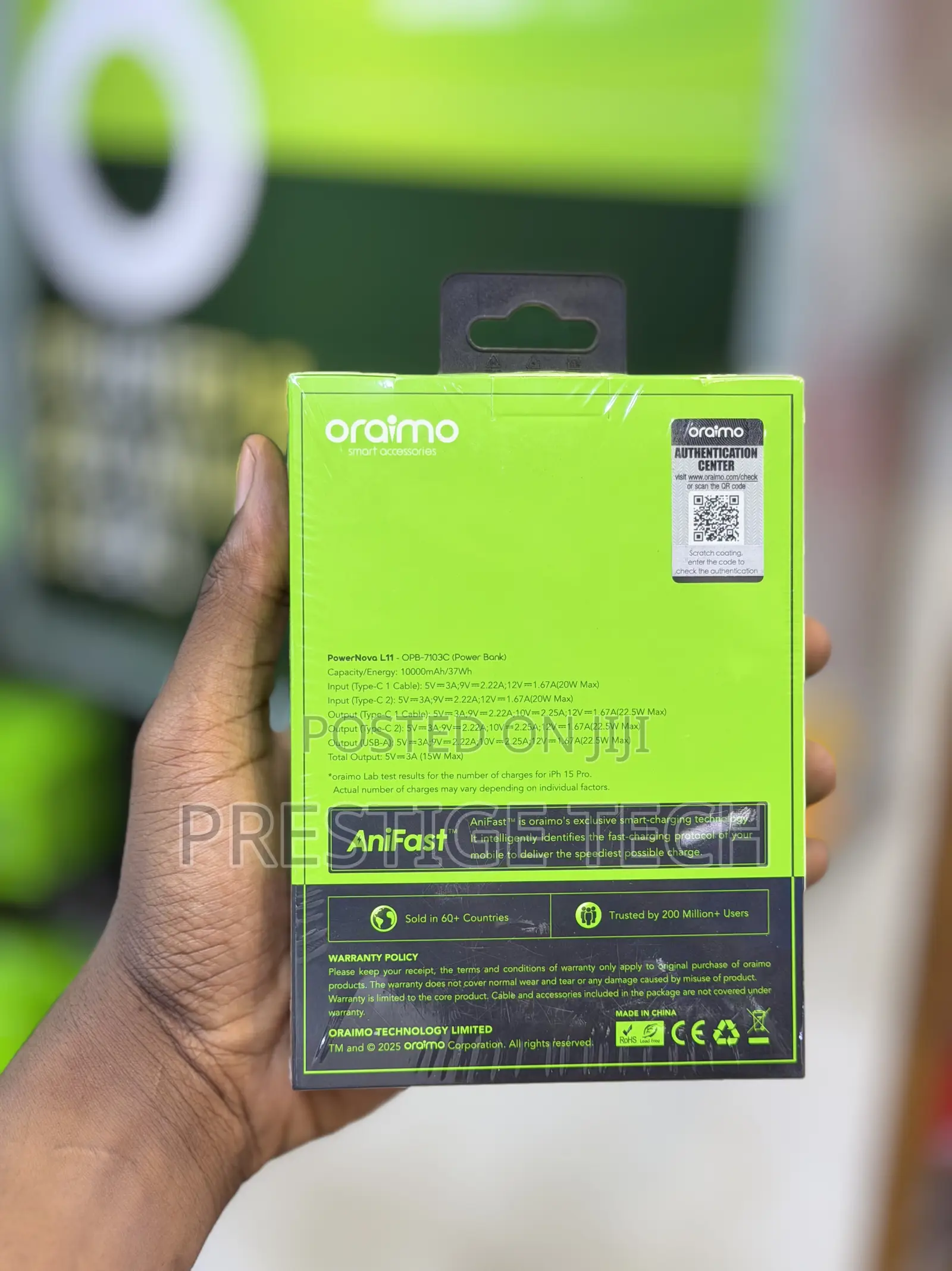 Oraimo Power Nova L11 10000mah 22.5W Mini Power Bank Pocket Sized