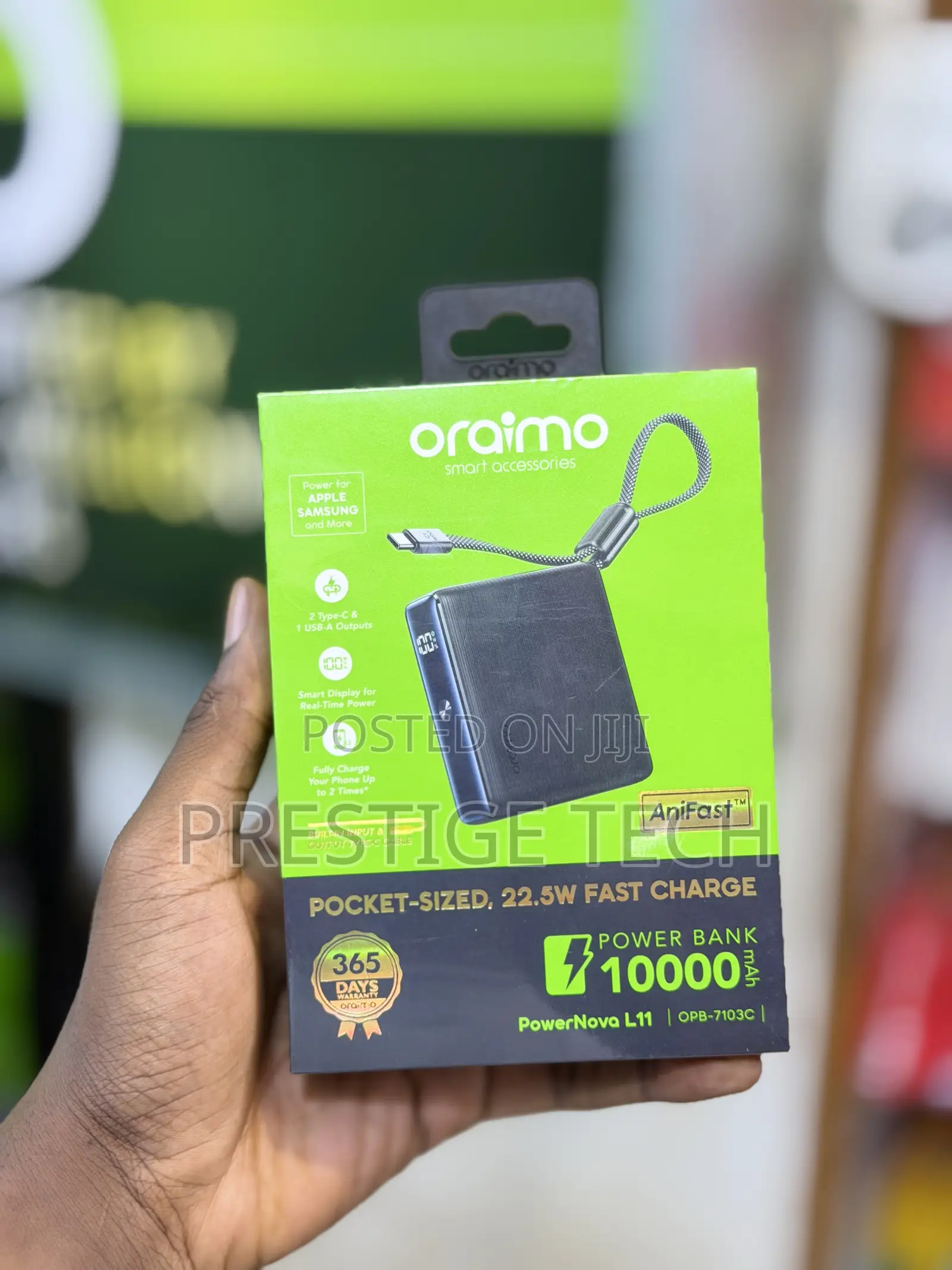 Oraimo Power Nova L11 10000mah 22.5W Mini Power Bank Pocket Sized
