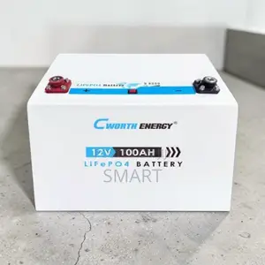 100Ah Cworth LiFePO4 Battery – Fast Charging Deep Cycle