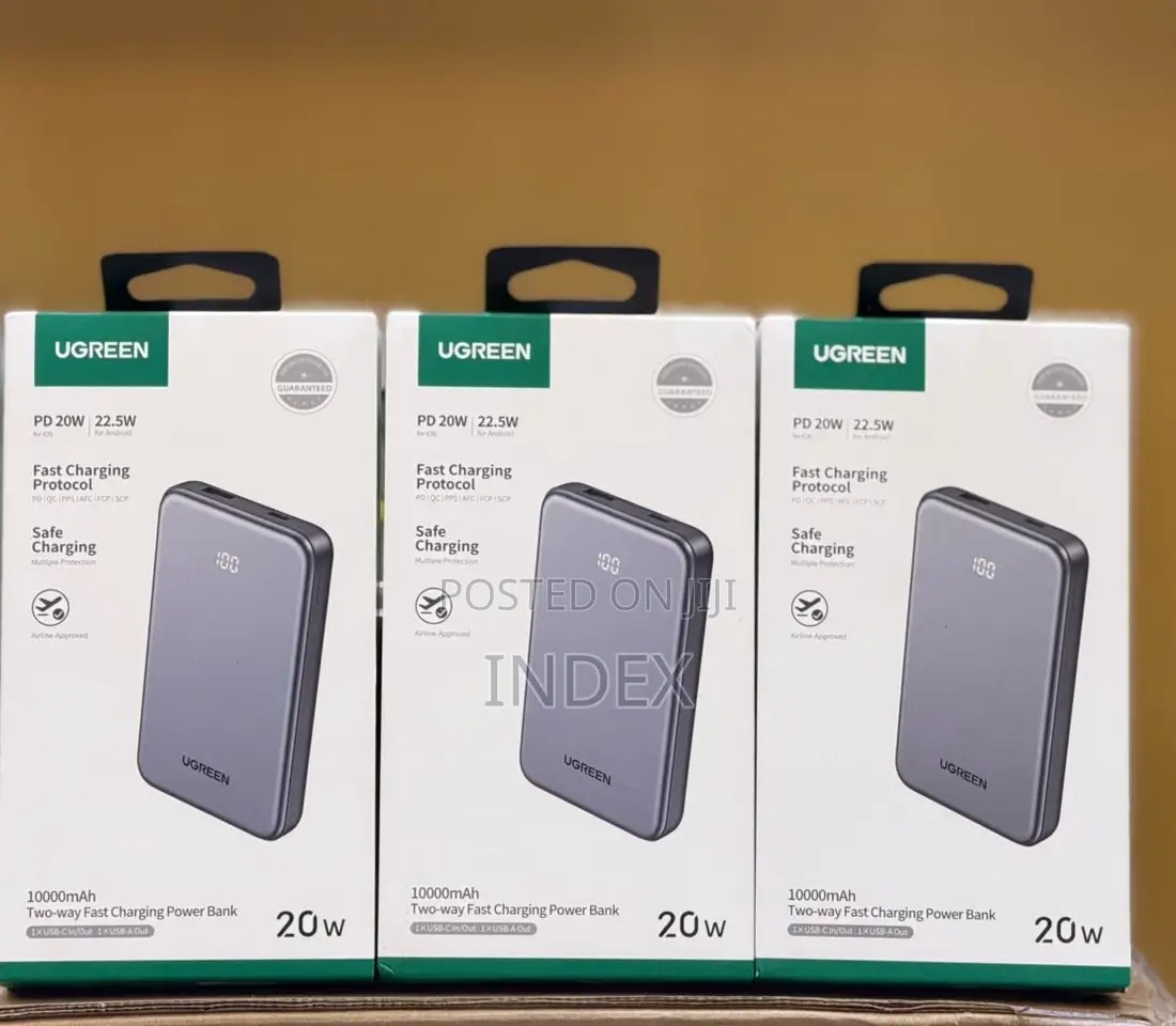 Ugreen 10000mah 20W Zapix Series Two-Way Fast Charging Power Bank