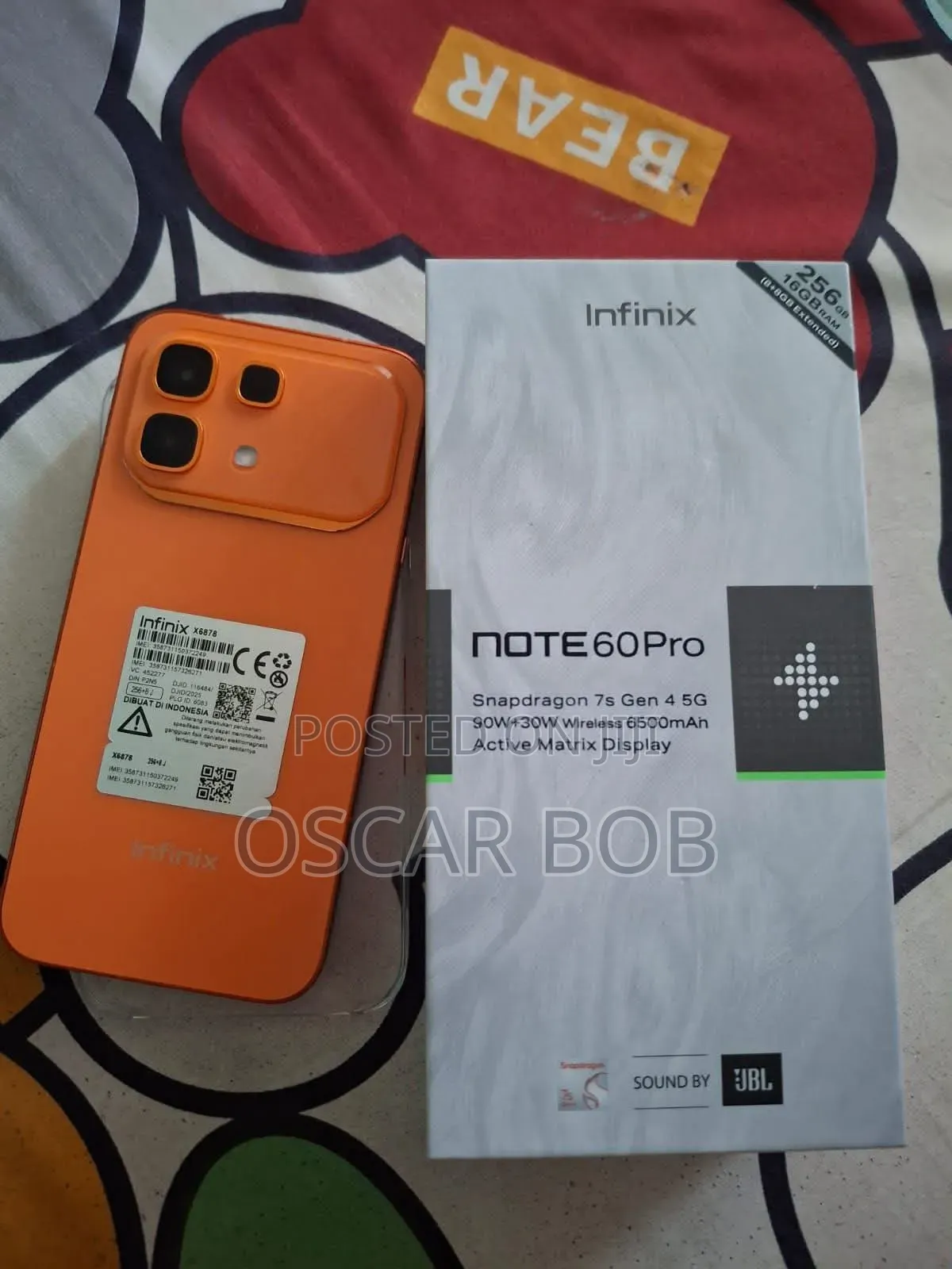 New Infinix Note 60 Pro 256 GB Orange