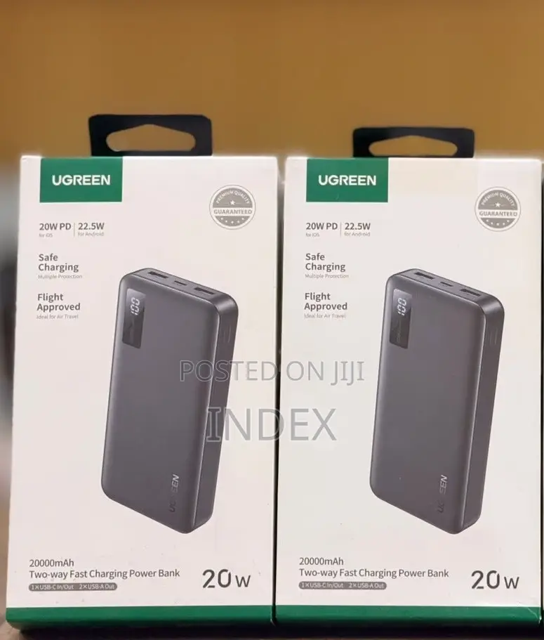 Ugreen 20000mah Power Bank, 22.5W Portable Charger Fast Charging