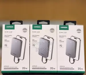 Ugreen 10000mah 22.5W Power Bank With Built in USB C Cable