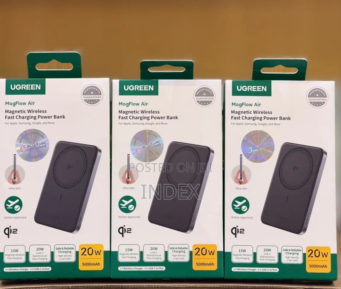 Ugreen Magsafe Power Bank 5000mah, Ultra-Slim Qi2 Certified 15W Wirele