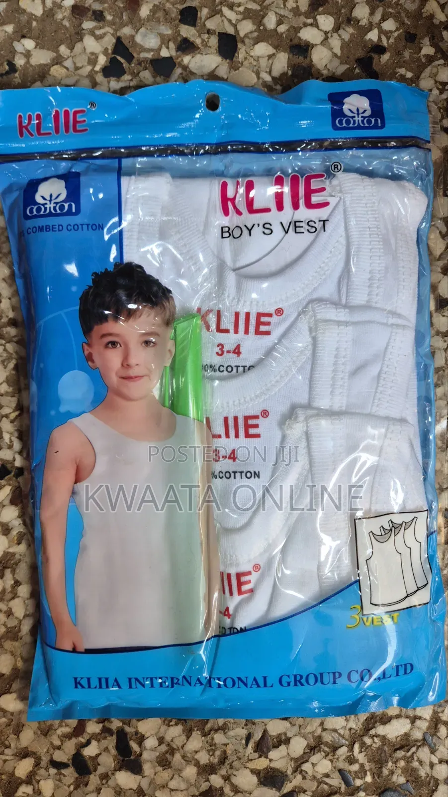 Kids Cotton Vests,3-Piece Pack, Soft 100% Combed Cotton | Boys Girls