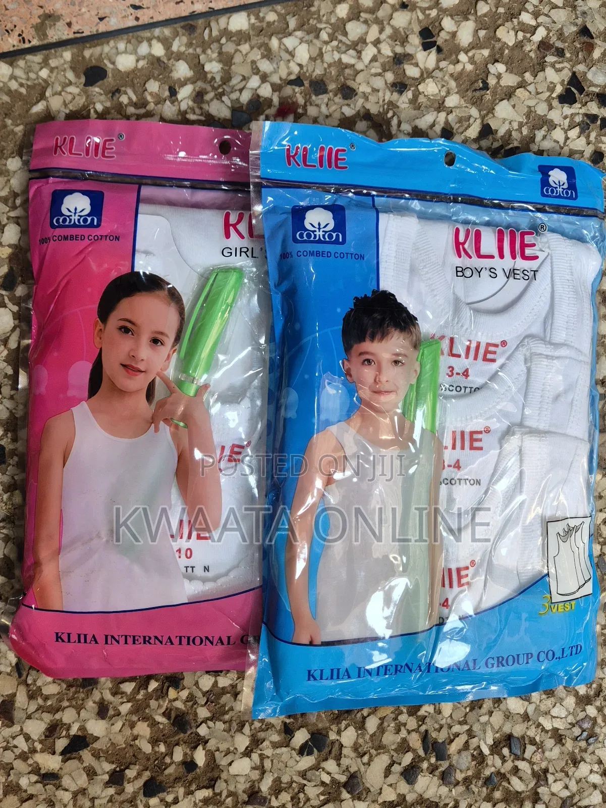 Kids Cotton Vests,3-Piece Pack, Soft 100% Combed Cotton | Boys Girls