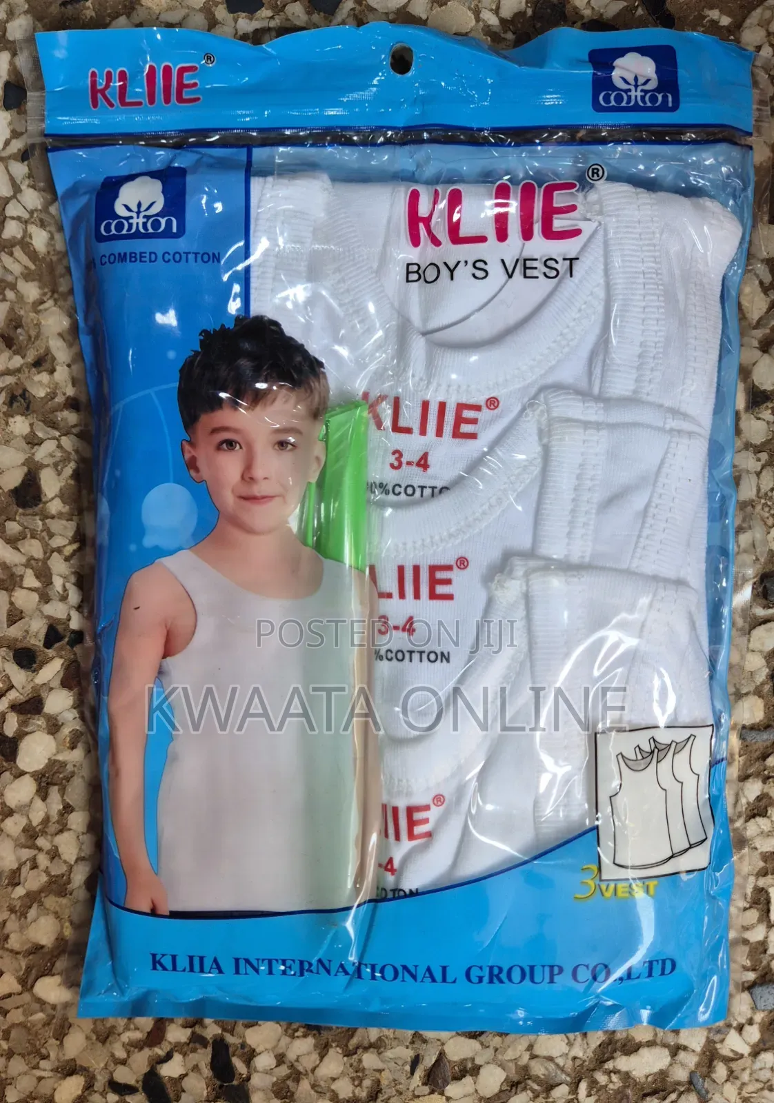 Kids Cotton Vests,3-Piece Pack, Soft 100% Combed Cotton | Boys Girls