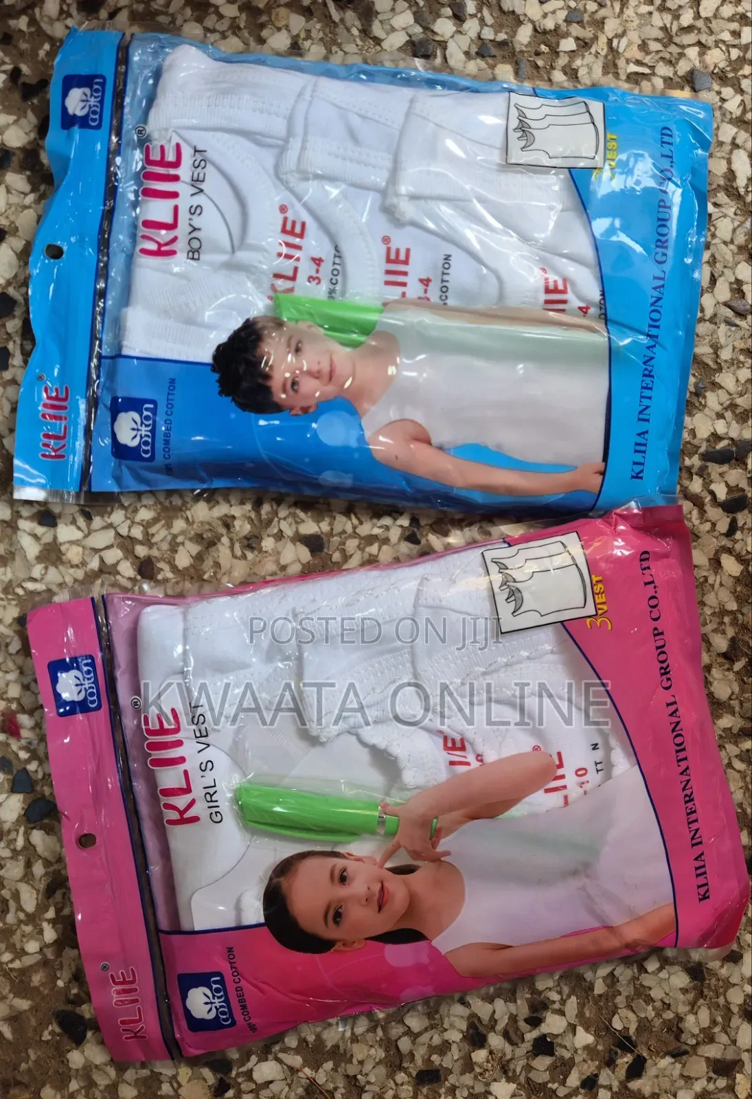 Kids Cotton Vests,3-Piece Pack, Soft 100% Combed Cotton | Boys Girls