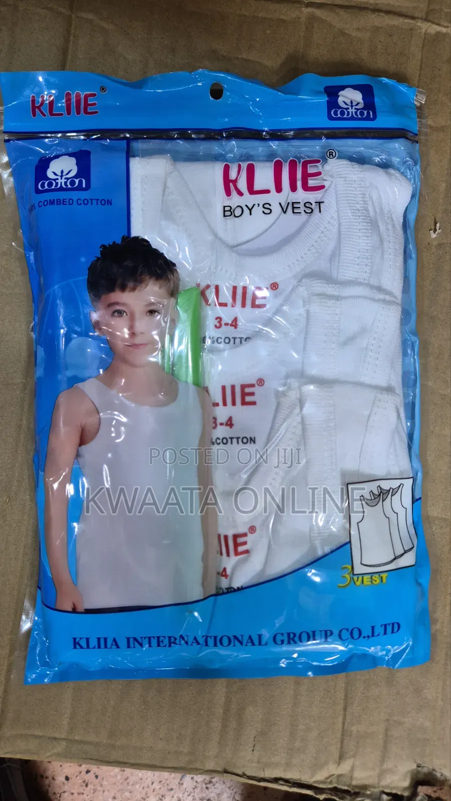Kids Cotton Vests,3-Piece Pack, Soft 100% Combed Cotton | Boys Girls