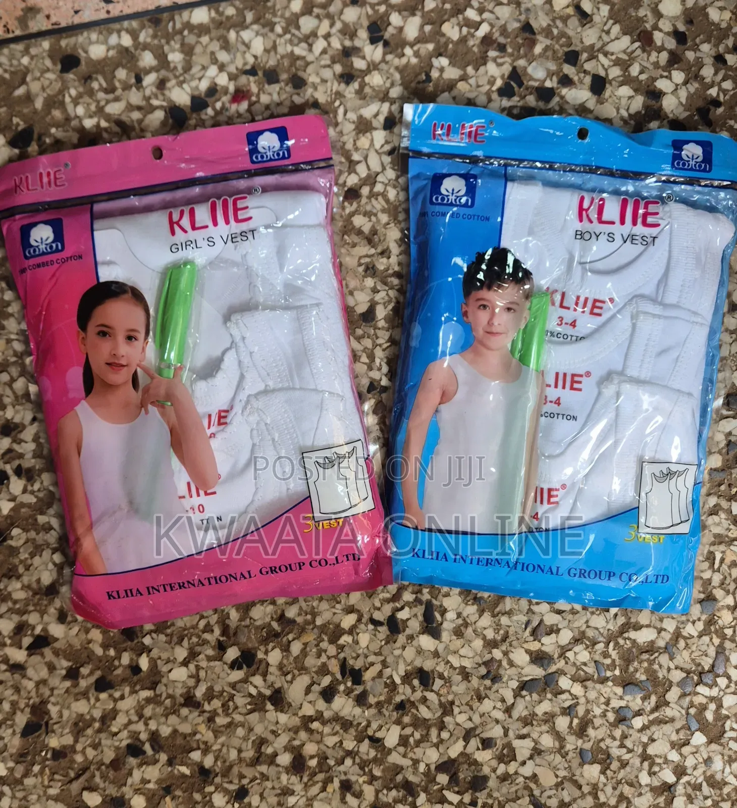 Kids Cotton Vests,3-Piece Pack, Soft 100% Combed Cotton | Boys Girls