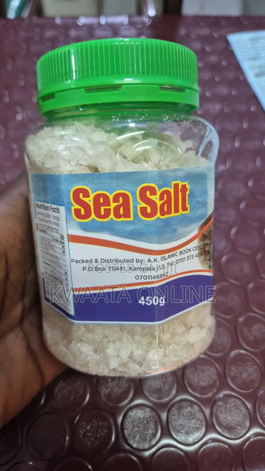 Natural Sea Salt (450g) - Pure Mineral Salt for Skin, Hair, Wellness