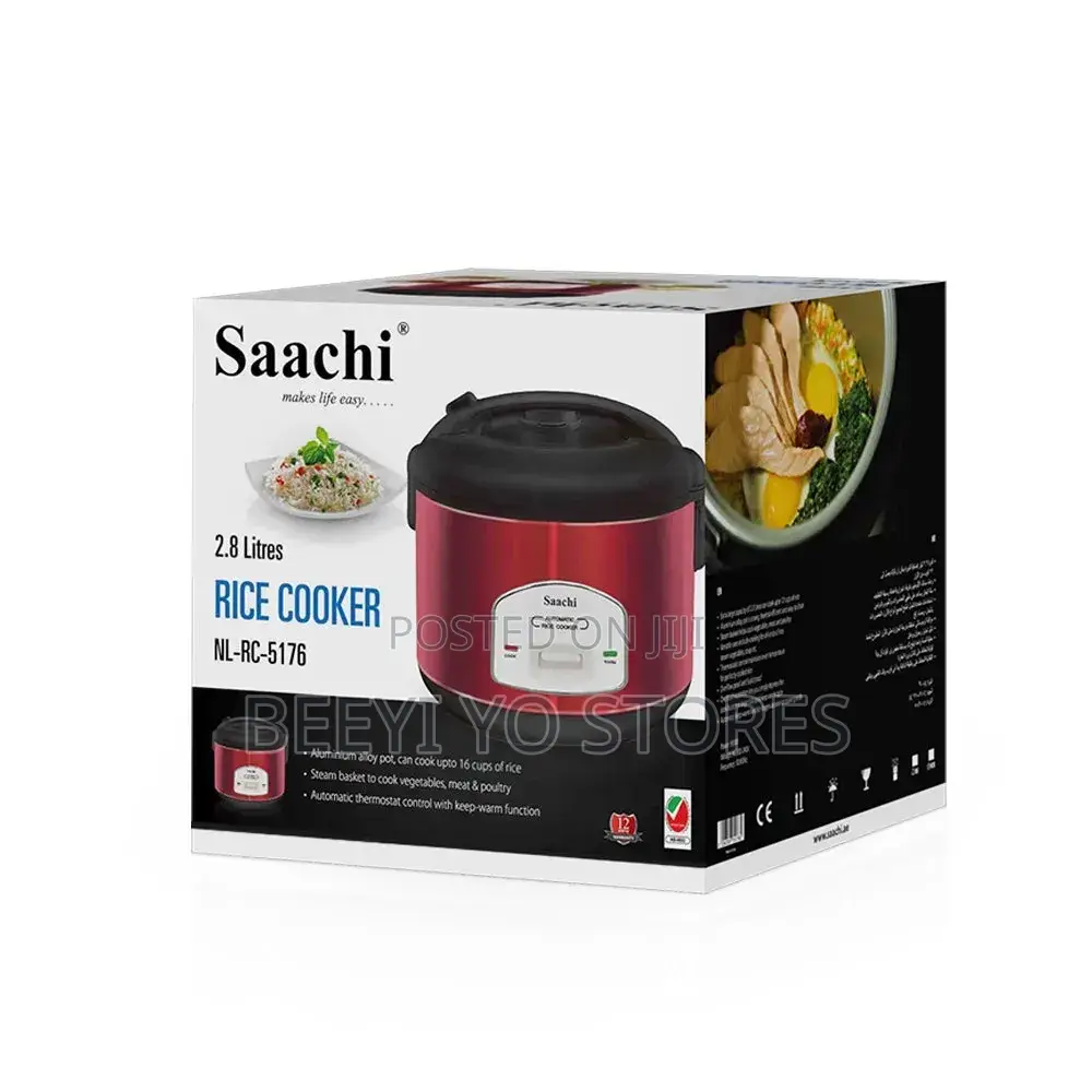 Saachi 2.8 Litres Rice Cooker (Model: NL-RC-5176).