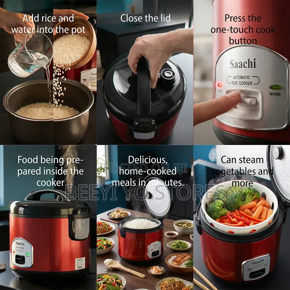 Saachi 2.8 Litres Rice Cooker (Model: NL-RC-5176).