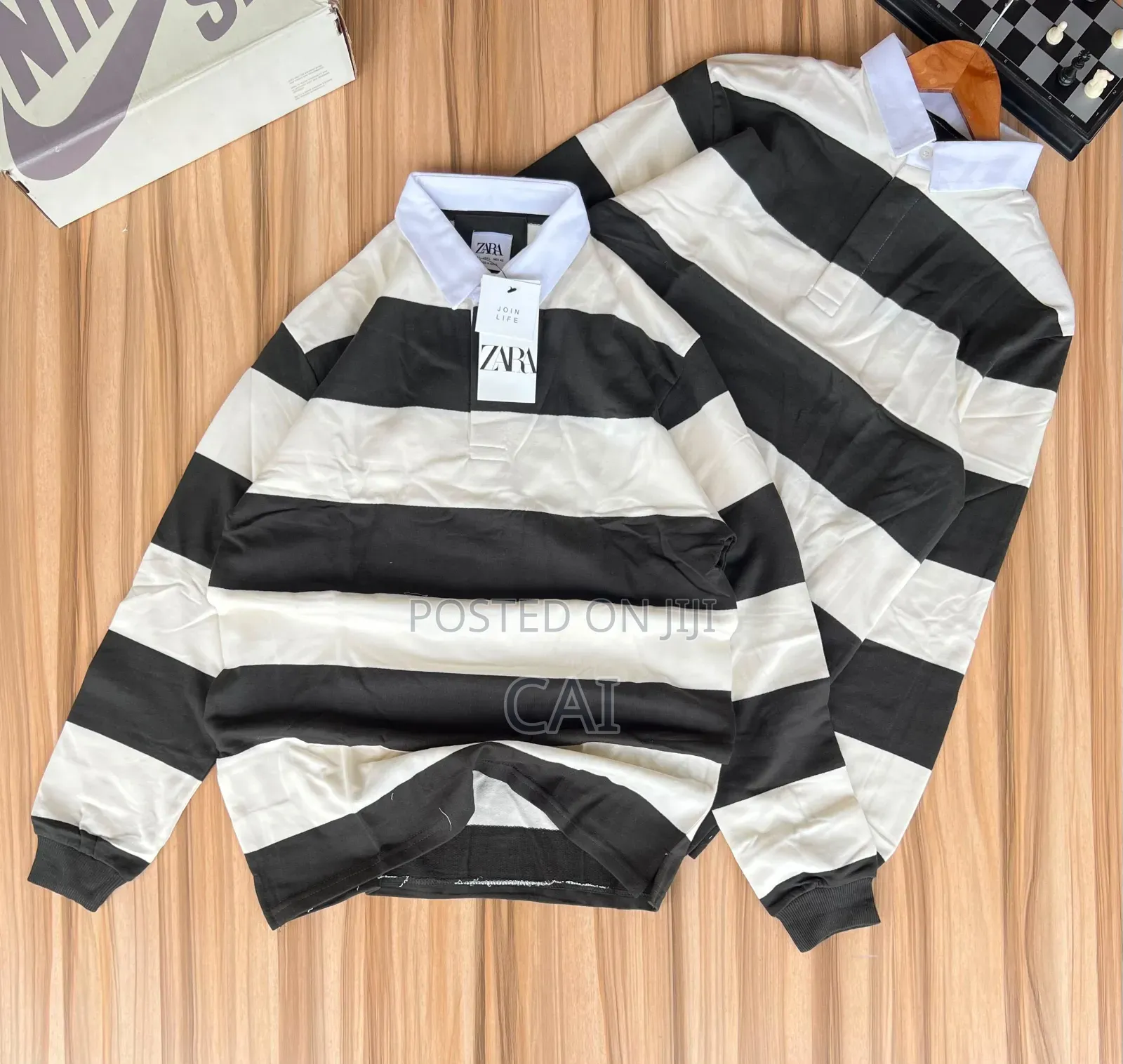 Zara Long-Sleeve Shirts. Rugby Design
