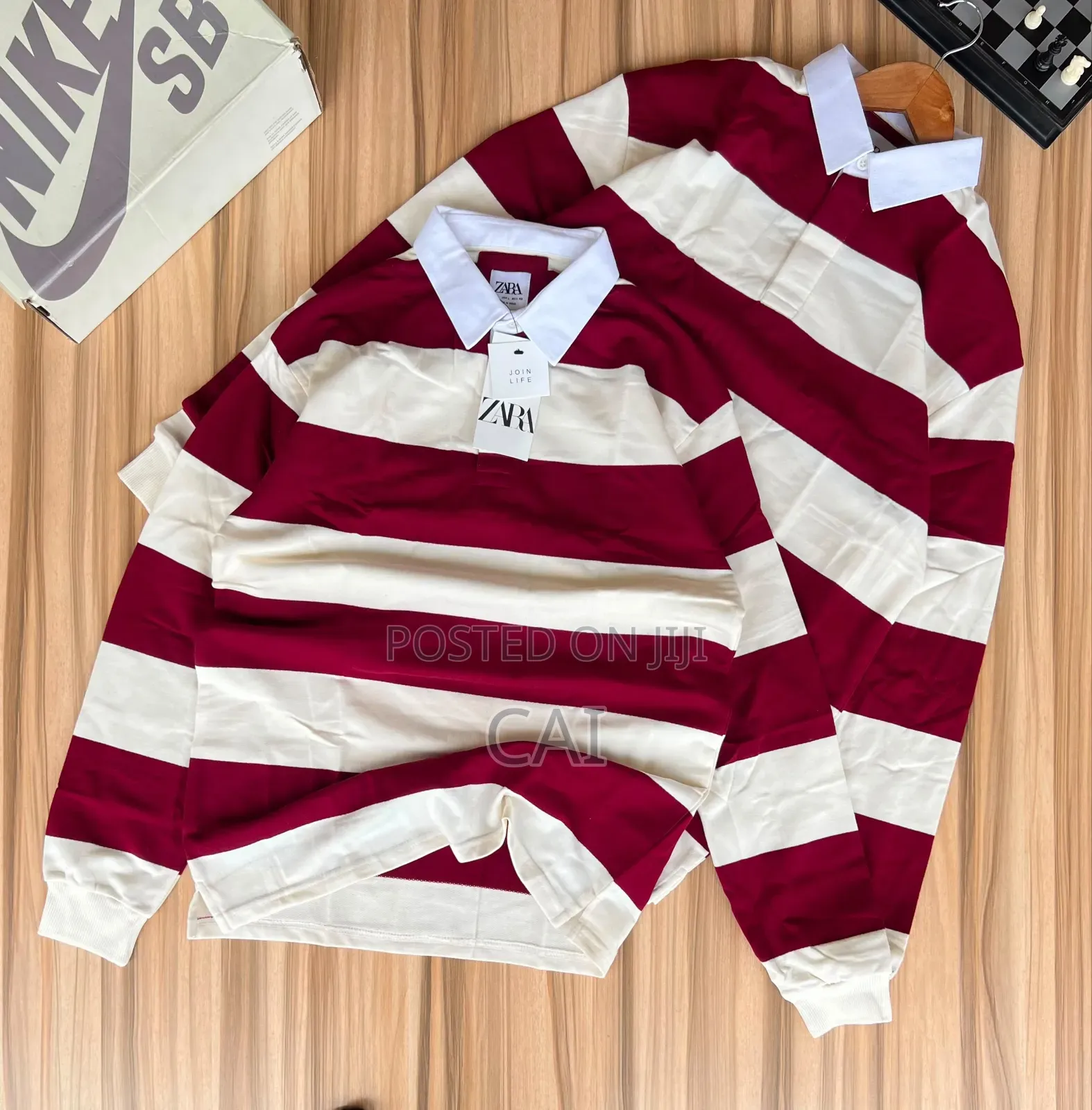 Zara Long-Sleeve Shirts. Rugby Design