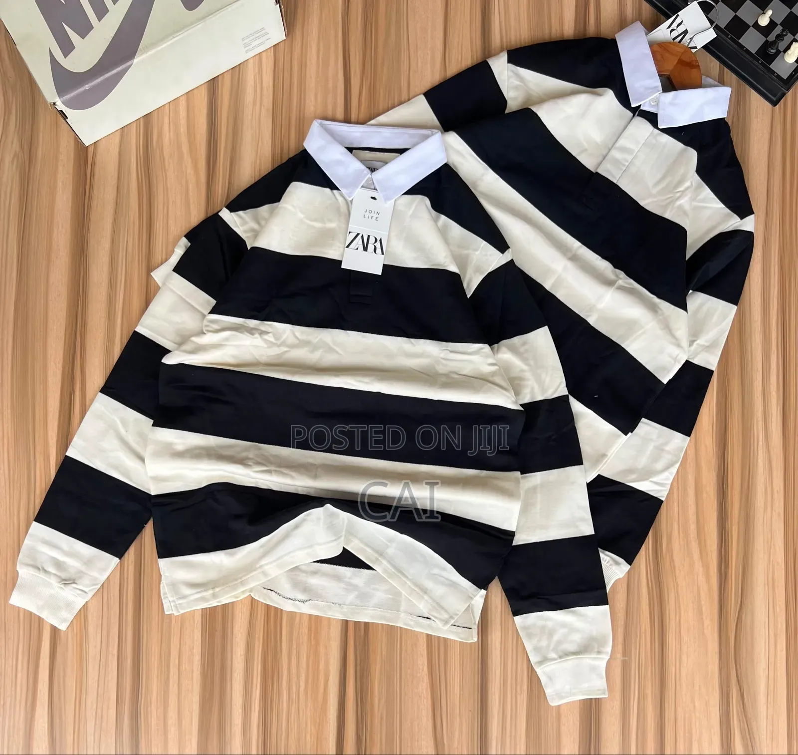Zara Long-Sleeve Shirts. Rugby Design