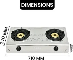 SPJ Gas Stove Double Burner, Stainless Steel Cooker,Automatic Ignition