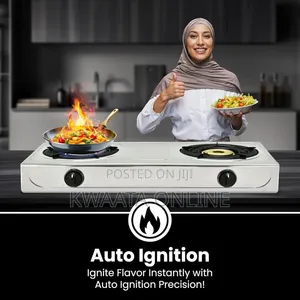SPJ Gas Stove Double Burner, Stainless Steel Cooker,Automatic Ignition