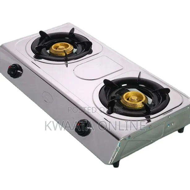 SPJ Gas Stove Double Burner, Stainless Steel Cooker,Automatic Ignition