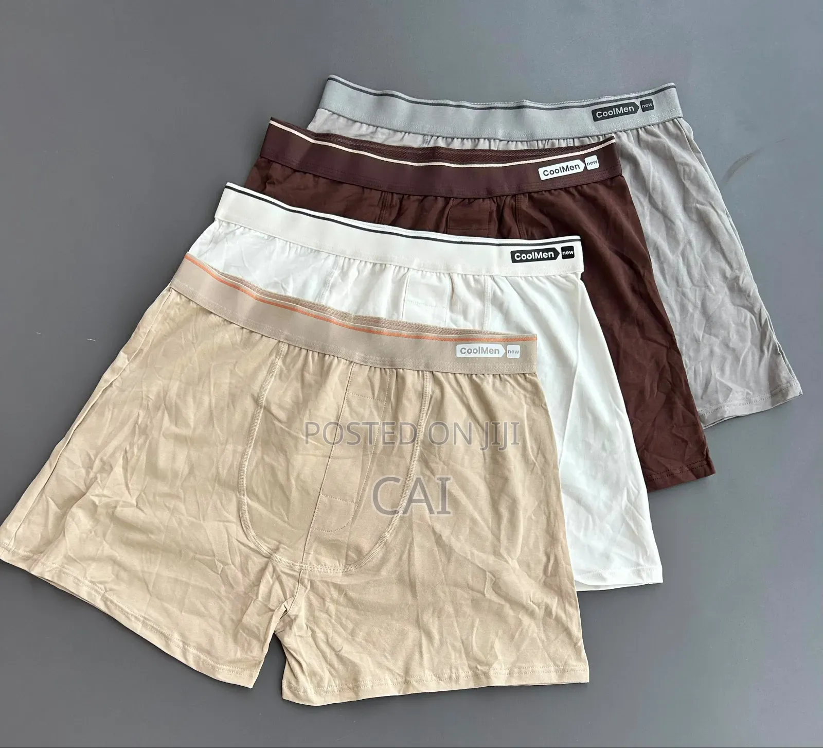 CoolMen Brand Men's Cotton Boxer Briefs