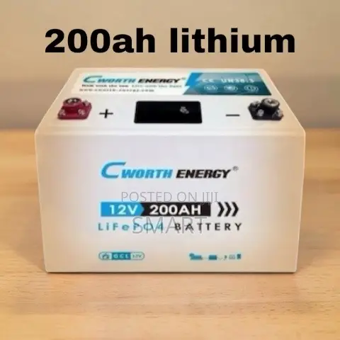Cworth 200Ah LiFePO4 Battery – Safe, Powerful Long Cycle Life ZPX