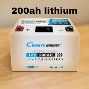 Cworth 200Ah LiFePO4 Battery – Safe, Powerful Long Cycle Life ZPX