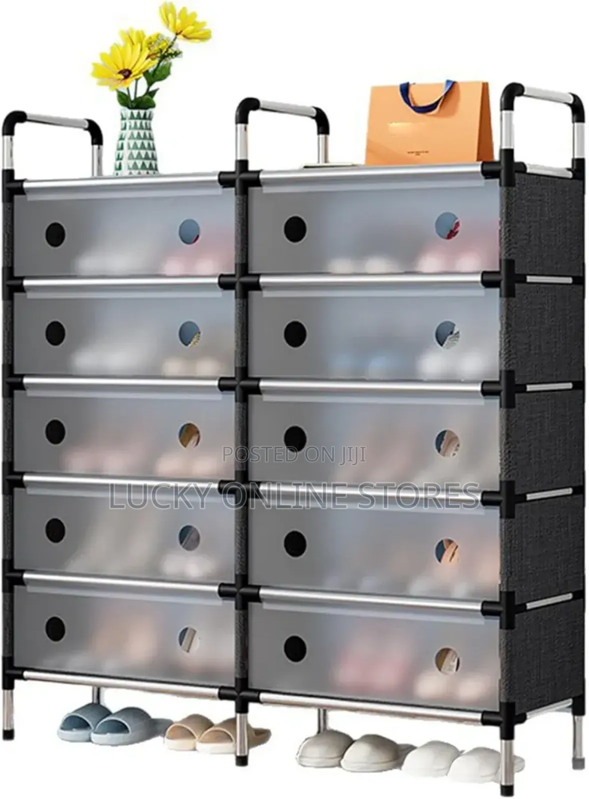 2Rows 5Tier Shoe Rack