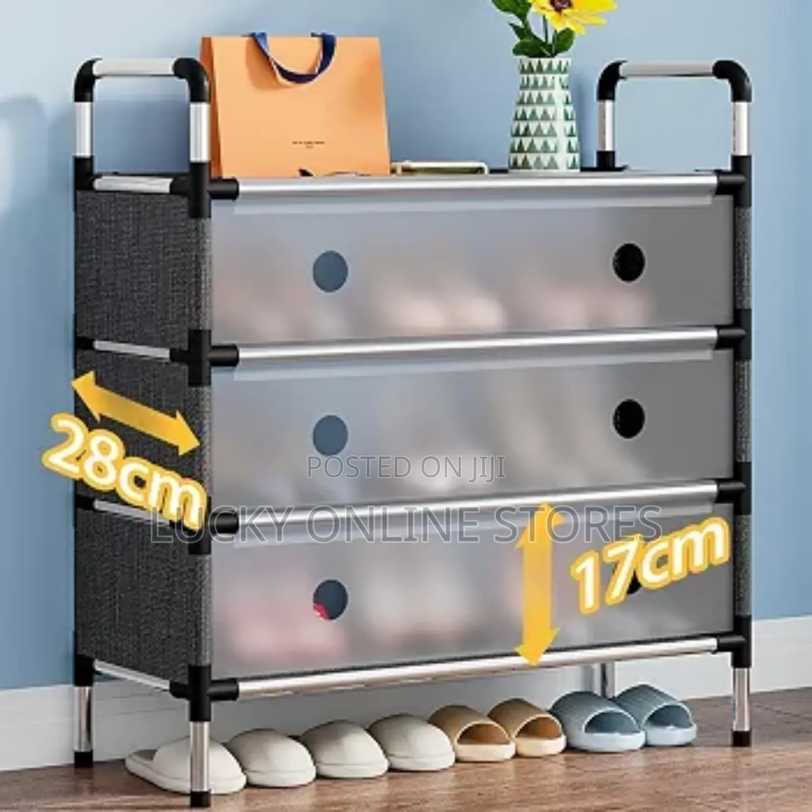 2Rows 5Tier Shoe Rack