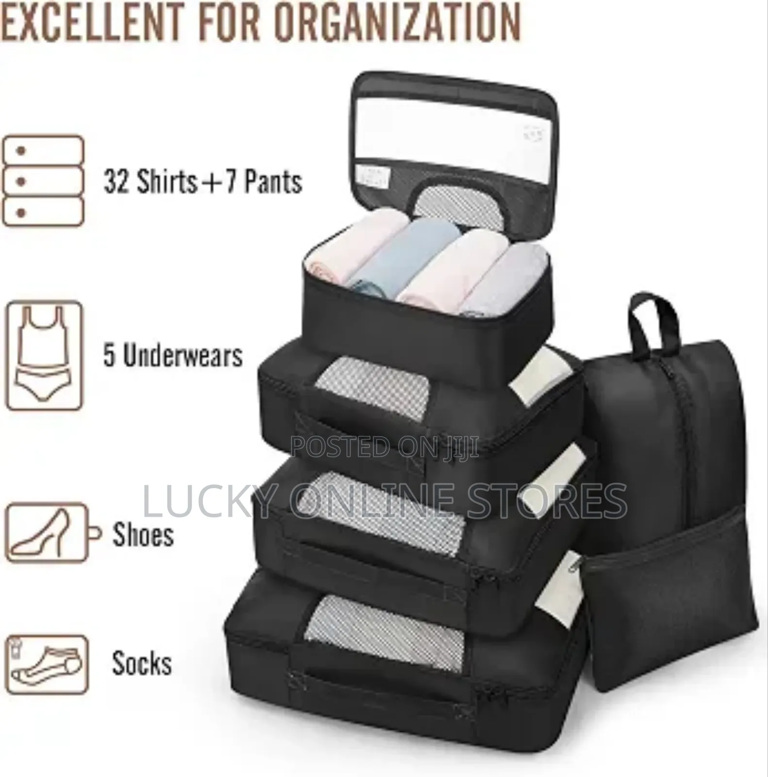 8pcs Set Suitcase Organizer