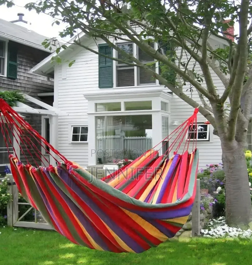 Striped Canvas Hammock