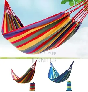 Striped Canvas Hammock