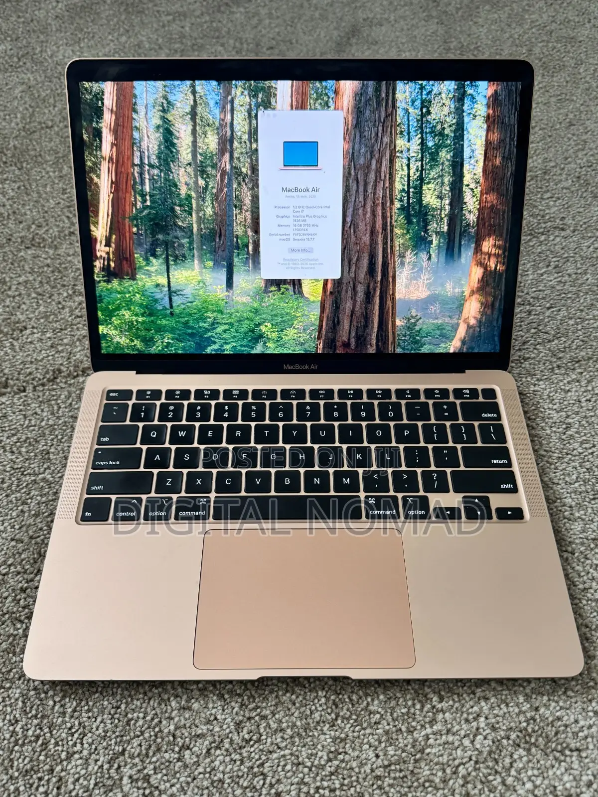 Laptop Apple MacBook Air 2020 M1 8GB Apple M1 SSD 256GB