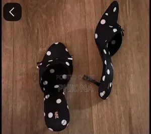 Zara Open and Low Heel Dotted Ahoes