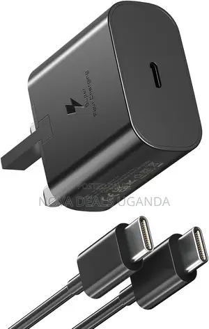 Samsung 25W Fast Charger With USB-C Cable, USB C Plug, Fast Charger