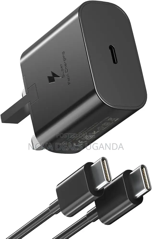 Samsung 25W Fast Charger With USB-C Cable, USB C Plug, Fast Charger