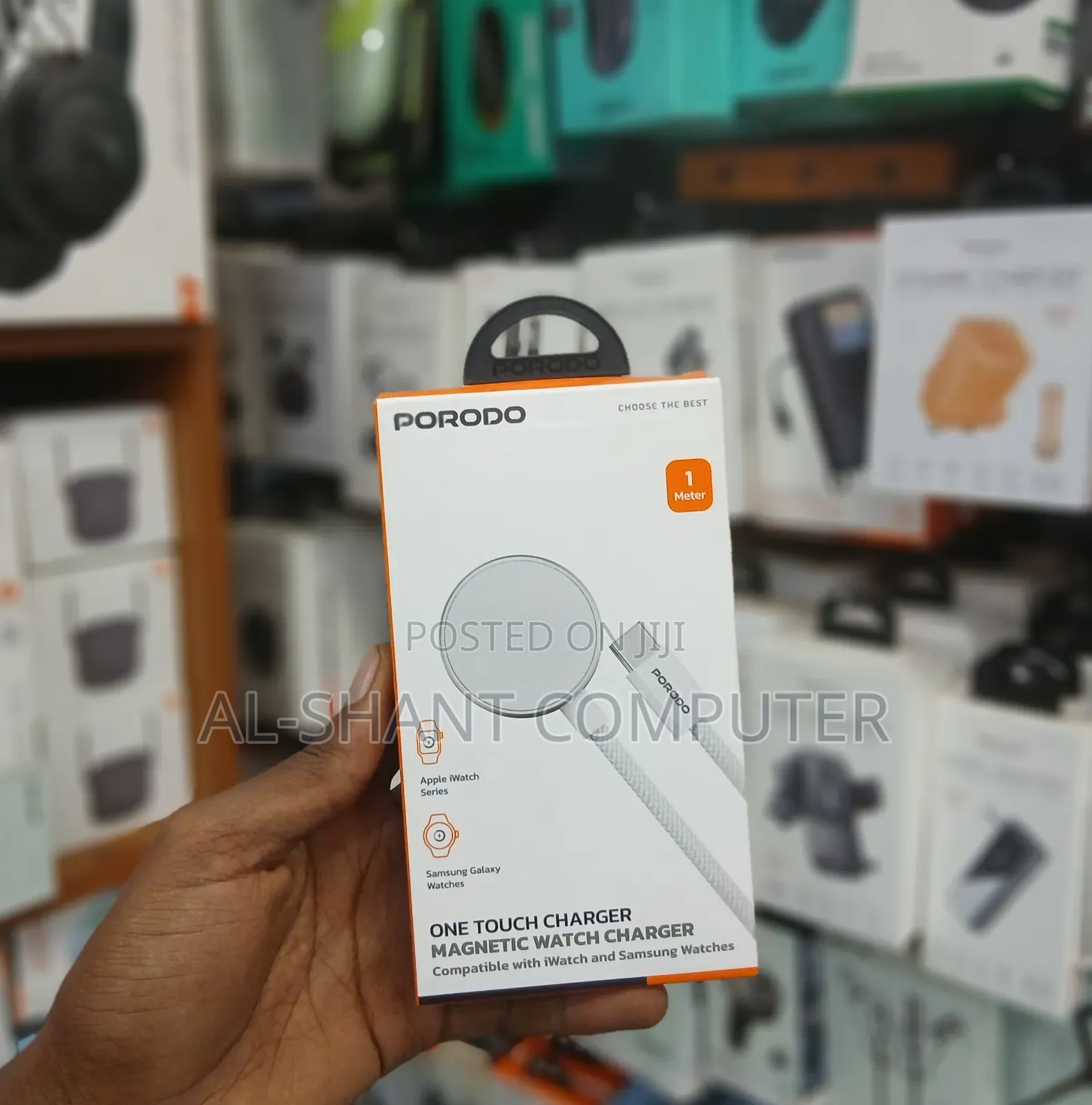 Porodo One Touch Magnetic Watch Charger
