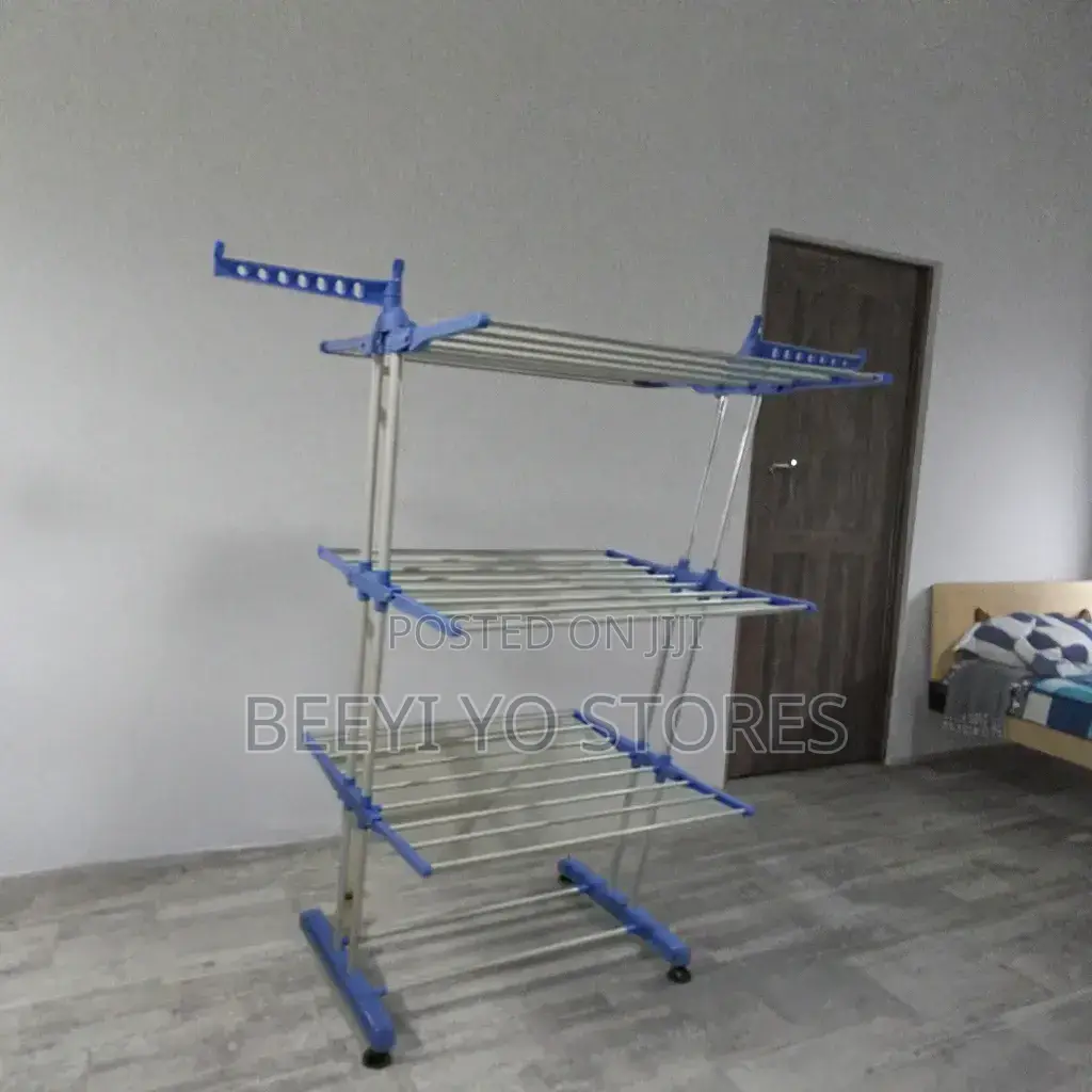 -TOPY Multi-Purpose Floor Standing Clothes Drying Rack.