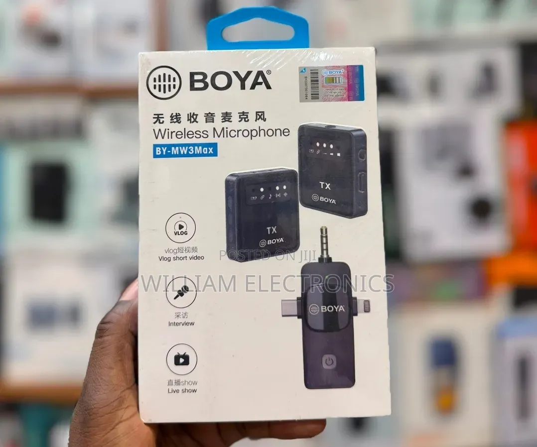 Boya Dual Wireless Microphone BY-MW3MAX Dual Clip