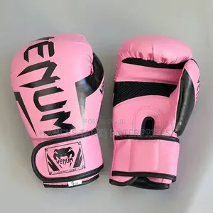 Venum Pink and Black Boxing Gloves (6 Oz).