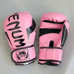Venum Pink and Black Boxing Gloves (6 Oz).