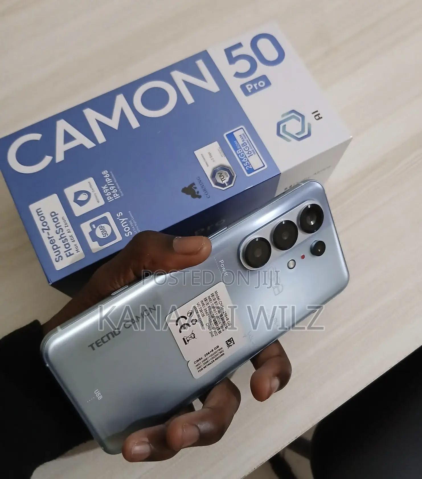 New Tecno Camon 50 Pro 256 GB Blue