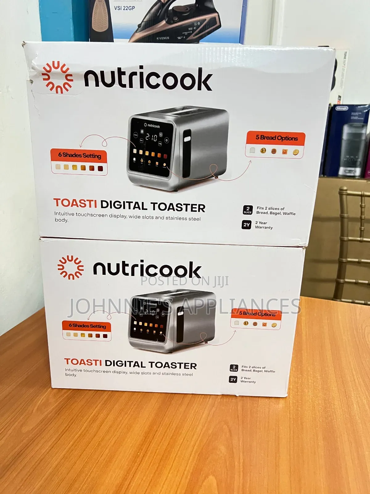 2 Slicer Nutricook Digital Bread Toaster